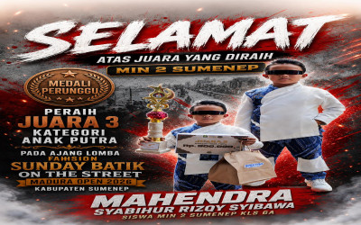 Mahendra Syahibur Rizqy Syibawaih Raih Juara 3 pada Sunday Batik On The Street Madura Open 2026
