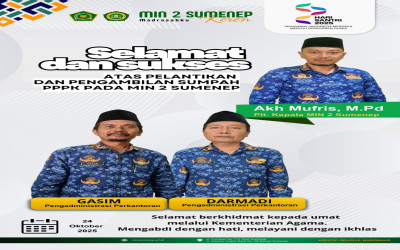 Langkah Baru Pengabdian: Dua Tenaga Administrasi Resmi Dilantik sebagai PPPK Kemenag di MIN 2 Sumenep