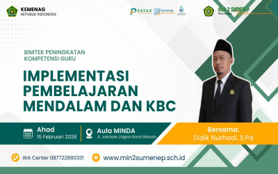 Tingkatkan Kualitas Pendidik, MIN 2 Sumenep Gelar Bimtek 