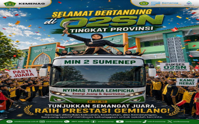 Dukungan Penuh MIN 2 Sumenep untuk Nyimas Tiara Lempicha di Ajang O2SN Tingkat Provinsi
